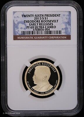2013 S Proof Presidential Dollar Roosevelt NGC PF69 Ultra Cameo Early Release PR