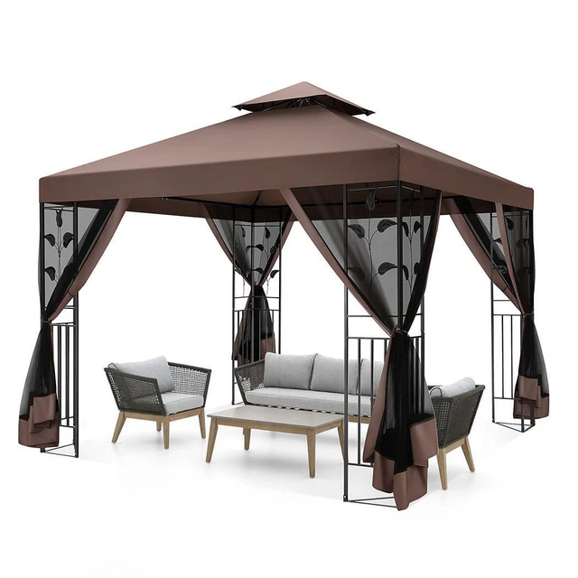 NEU - Pavillon 3x3m Garten Pavilon Designer Pavillion Gartenzelt Pop-up Pavilion