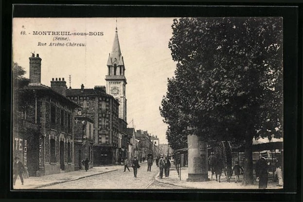 CPA Montreuil-sous-Bois, Rue Arséne-Chéreau 1929