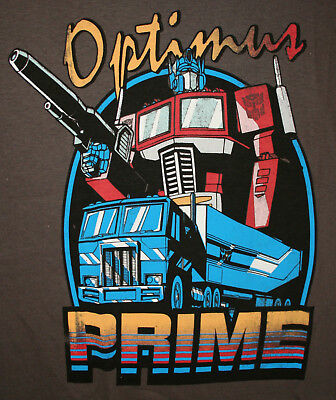 Vtg Transformers Optimus Prime Truck Autobots Brown T-Shirt New Sz Lg NOS 2012