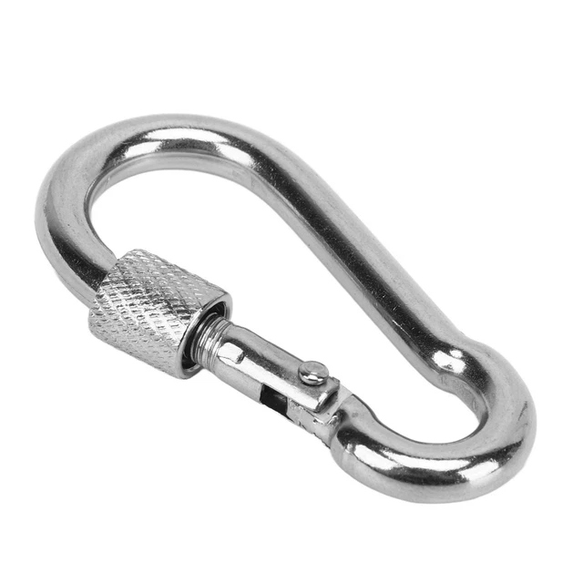 (5mm) Mousqueton à Ressort Acier Inoxydable Ouvrir Facilement