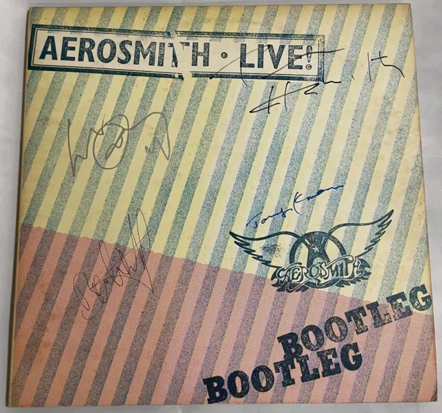 COA AUTOGRAPH Aerosmith 40AP 1170~1 VINYL LP JAPAN Signed Steven Tyler