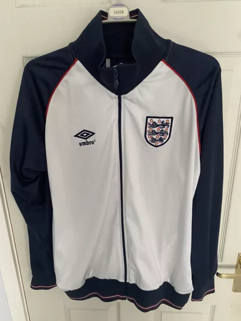 England Umbro Retro Track Jacket Size Large