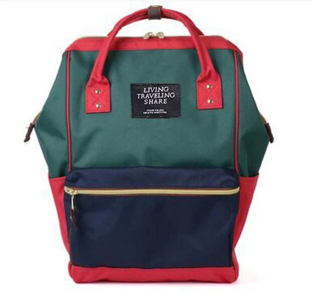 Women Men Backpack, Canvas School Bag, Travel Bag for Outdoor Camping Traveling 2
