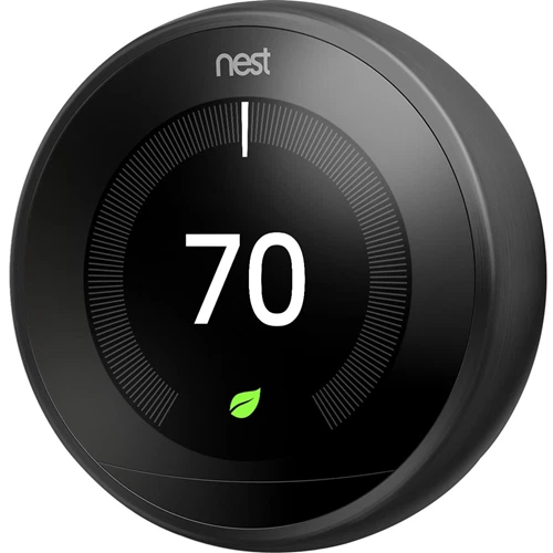 NEST 3RD GEN Learning Matte Black Programmable Thermostat: REPLACEMENT ...