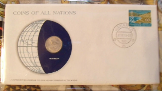 Coins of All Nations Indonesia 25 Rupiah 1971 UNC