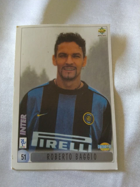 CARD CALCIATORI 2000 ROBERTO BAGGIO Inter Milan RARE sticker figurina EUR 30,00 - DE