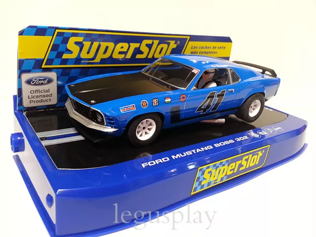 Slot SCX Scalextric Superslot H3613 Ford Mustang Boss 302 1969 Ed. Hinchcliff