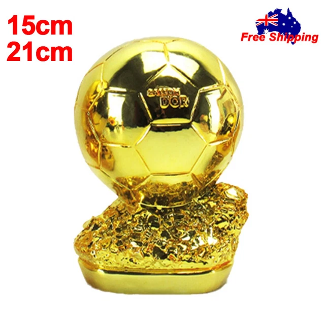 2022 QATAR WORLD Cup Ballon D'or Replica Trophy Football Soccer Adwards