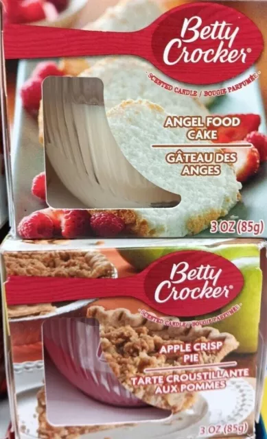Betty Crocker Scented Candles | Mix Match | Brownie | Apple Pie | Angel Food