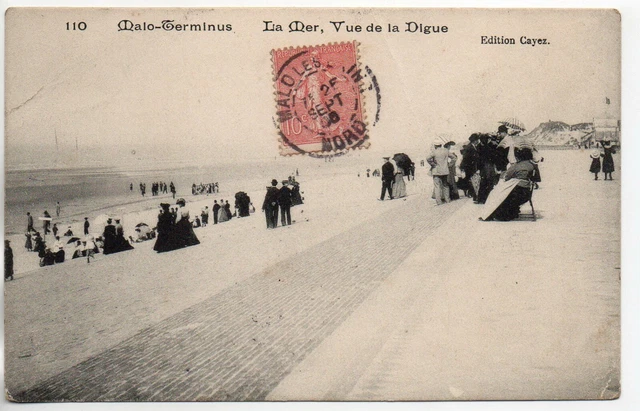 MALO LES BAINS - NORD - CPA 59 - la Digue à Malo Terminus