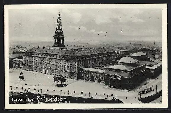 Kobenhavn, Christiansborg, Ansichtskarte 1936