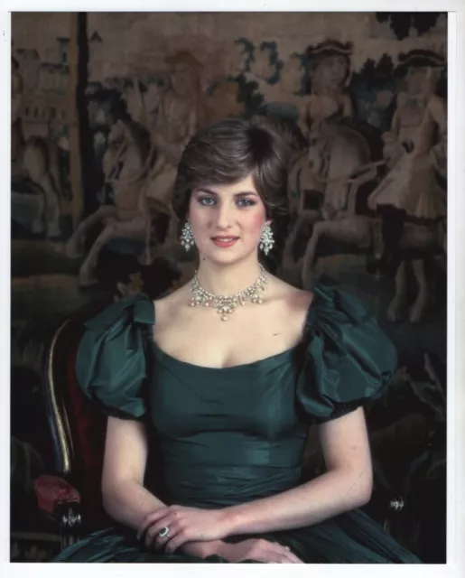 Lady Diana Francis Spencer 1981 Color Engagement Photograph. 8 " x 10"