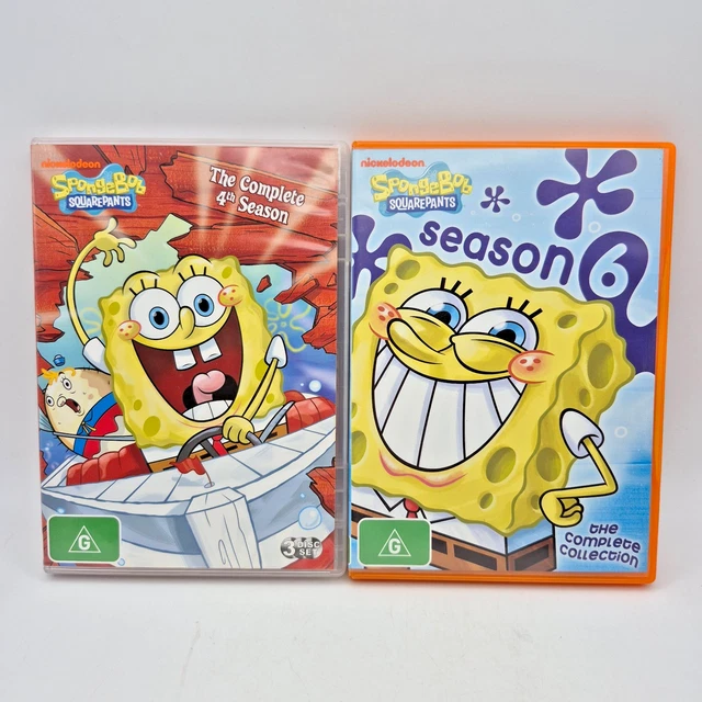SPONGEBOB SQUAREPANTS SEASON 2 4 6 7 8 DVD Set PAL Region 4 Nickelodeon ...