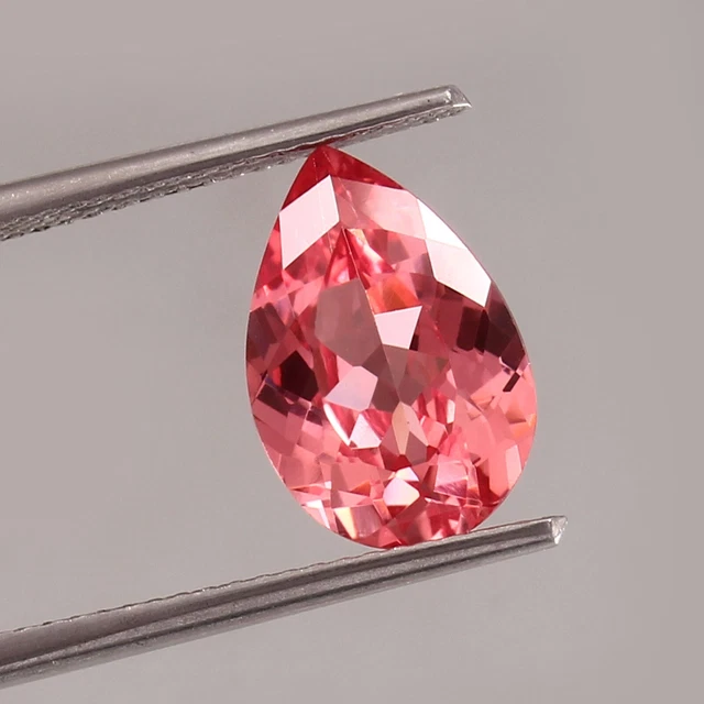 Naturel sans Défaut Ceylan Padparadscha Saphir Libre Taille Poire Gemme 8x6x5 MM