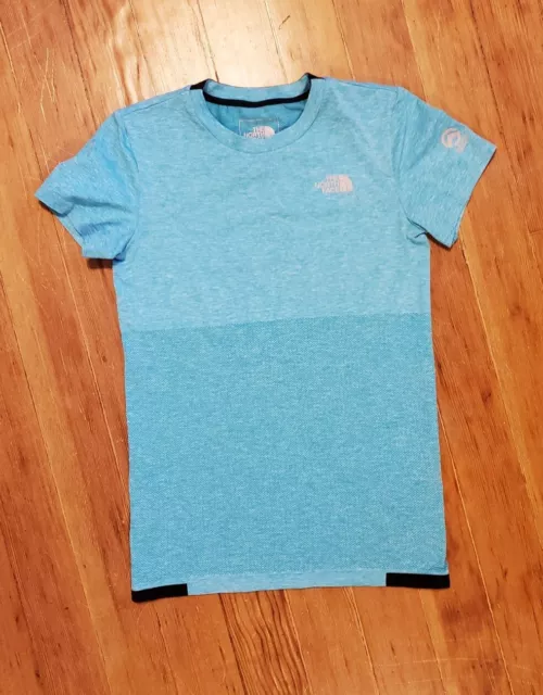 Women The North Face Summit Series Shirt Blue Size Small EUC