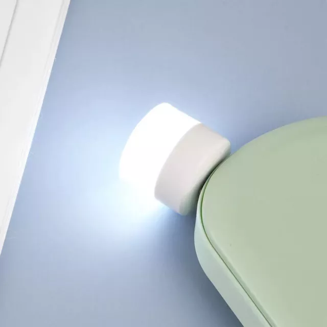 Luce notturna LED plug-in mini USB lampada notturna portatile camera da letto arredamento cucina J~