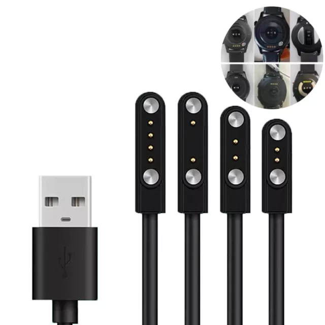 Magnetisches Ladekabel 2/4 Pin Universal Smart Watch Ladekabel USB 2.84/4/7.62mm