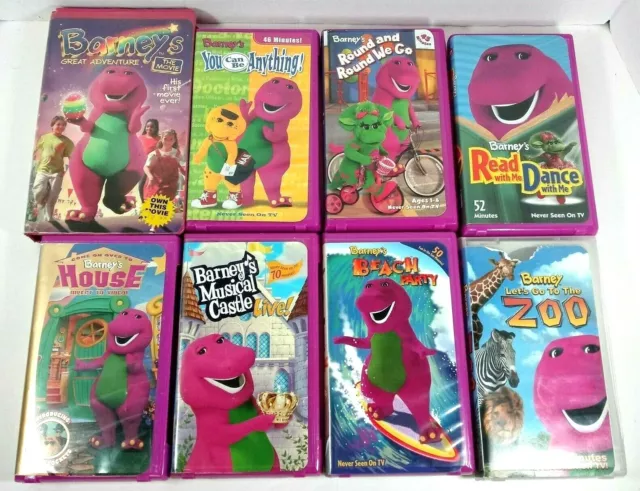 BARNEY VHS LOT Movies ALL HARD CLAMSHELL Case Barney & Friends VHS Tape ...
