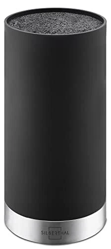 SILBERTHAL Bloc Universel Vide Noir Et Acier Inoxydable - Support à Couteaux ...
