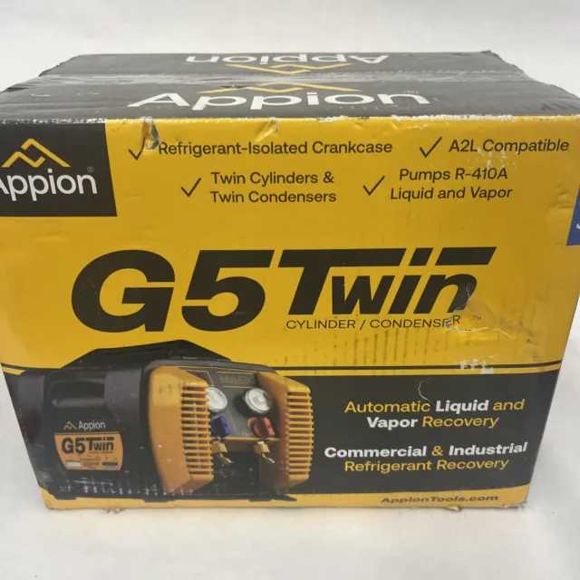appion g5 twin refrigerant recovery machine New In The Box Latest Model.