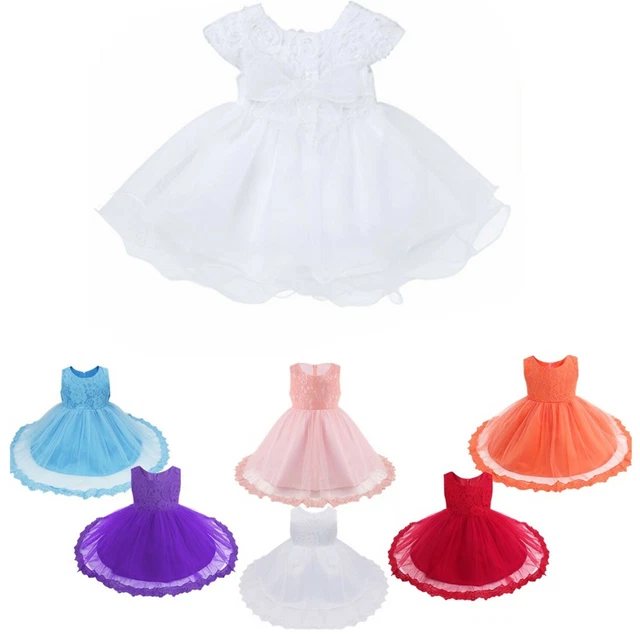 Infant Baby Girls Party Dress Toddlar Princess Party Short Gown Skirt Costumes