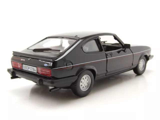 Ford Capri 2.8 Inyección Mk II 1982 Negro Coche a Escala 1:24 Bburago 2