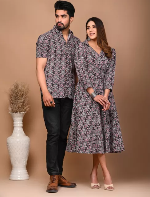 Buy Zarkle Men And Women Yellow Foil Print Pure Cotton Couple Kurta Pajama  And Kurti Pant Set (Men-Xxl And Women-Xxl) Online at Best Prices in India -  JioMart.