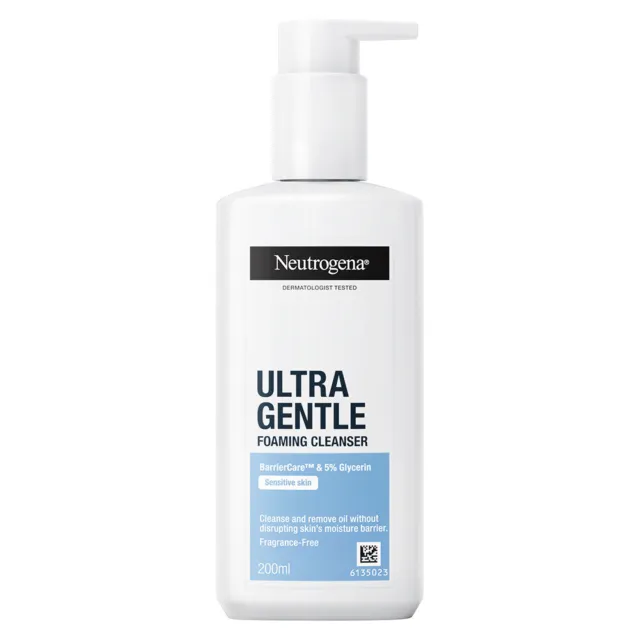 [Neutrogena] Ultra Suave Espuma Limpiador Facial para Piel Sensible 200ml Nuevo