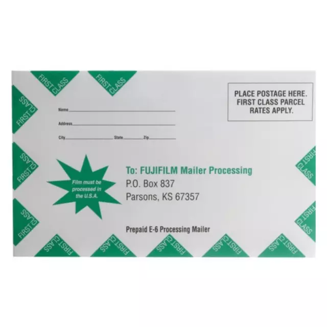 Fujifilm Slide Processing Mailer for One 35mm or 120 Roll of Film #600000007