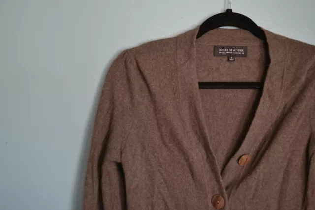 100% Cashmere Cardigan Jones New York size Small