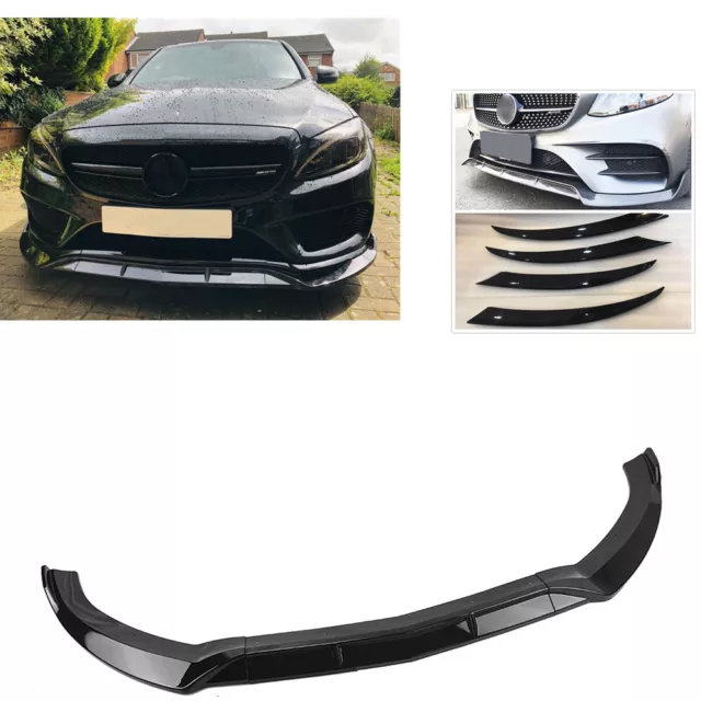 Für Mercedes Benz C-Klasse W205 Sport 2015–2018 Front Stoßstange Spoiler Lippe