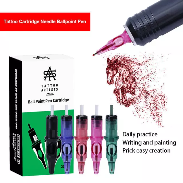 Pack of 20 YILONG Tattoo Disposable Ballpoint Pen Tattoo Needles