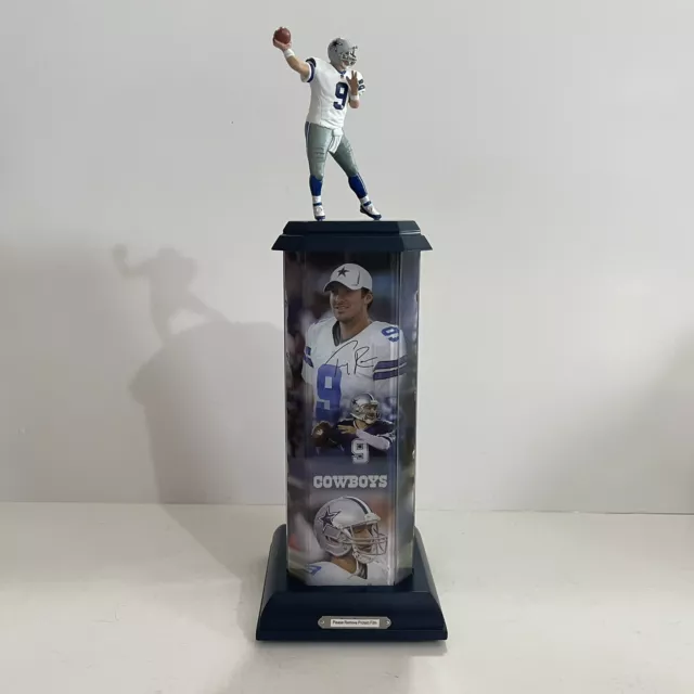 Bradford Exchange Tony Romo: Legend In Action Lighted sculpture COA new Rare