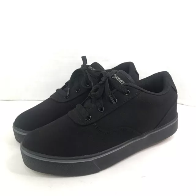 Heelys Launch 20 Men's Size US 8 Black Canvas Wheel Shoes Sneakers