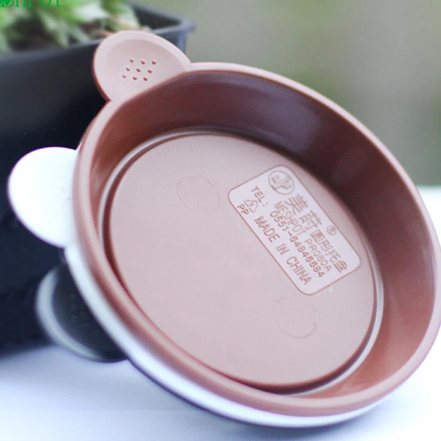 10 PCS Nursery Pots Tray Round Decorative Plants Drip Tray 6