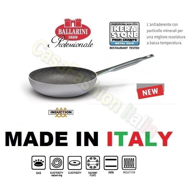 Ballarini Tegame Granite 2808 - 40cm In Alluminio Antiaderente Ceramico, Manici In Acciaio, Per Tutti I Fuochi - Foto 11