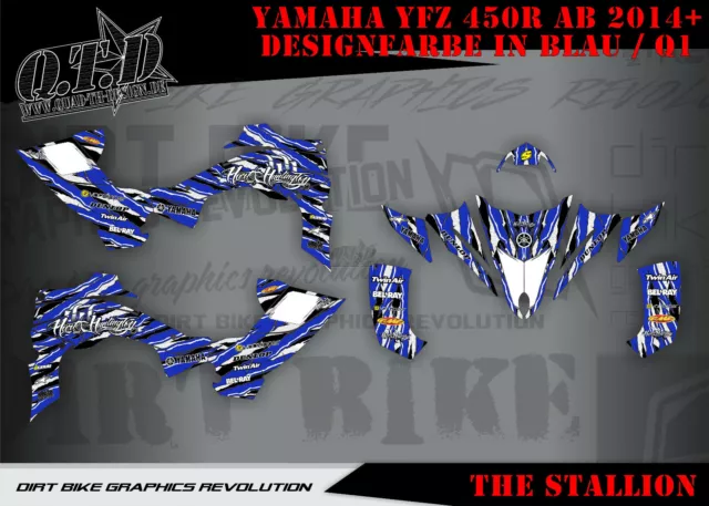 Scrub Dekor Kit Atv Yamaha Yfz 450R Ab 2014+ Graphic Kit Stallion B