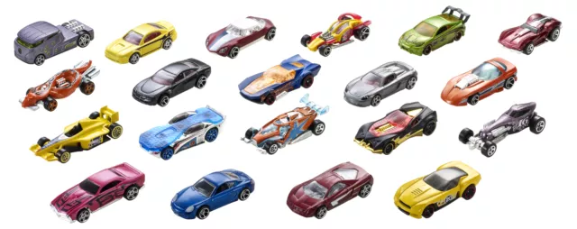 Hot Wheels 20er Geschenkset, Spielzeugautos für Autorennbahn, Spielautos