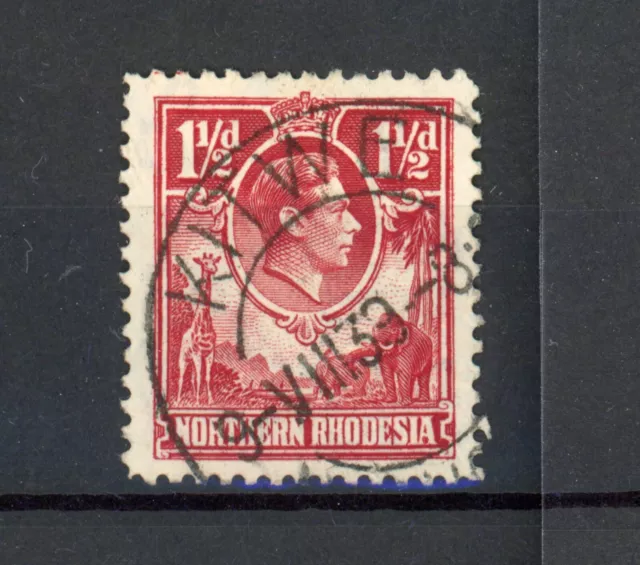 Northern Rhodesia 1938-52 1½d red tick bird flaw sg 29b fine used