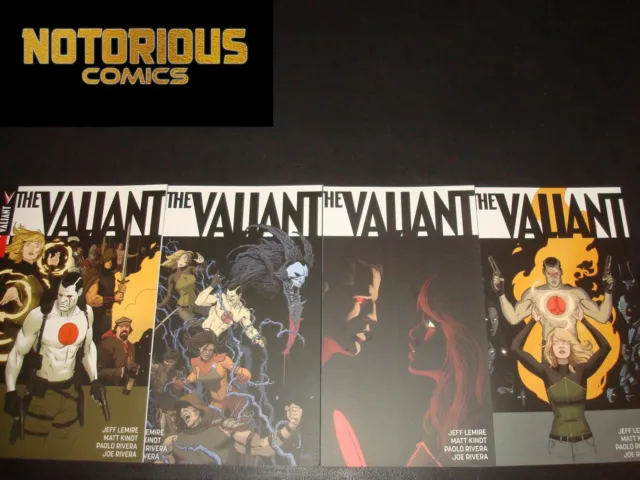 The Valiant 1-4 Complete Comic Lot Run Set Lemire Kindt Rivera Collection
