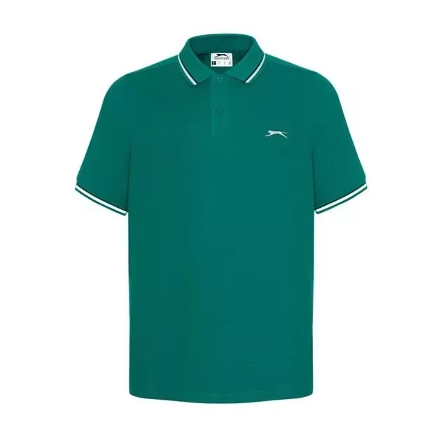 Mens Slazenger Short Sleeves Tipped Polo Shirt Top Sizes from S to XXXXL