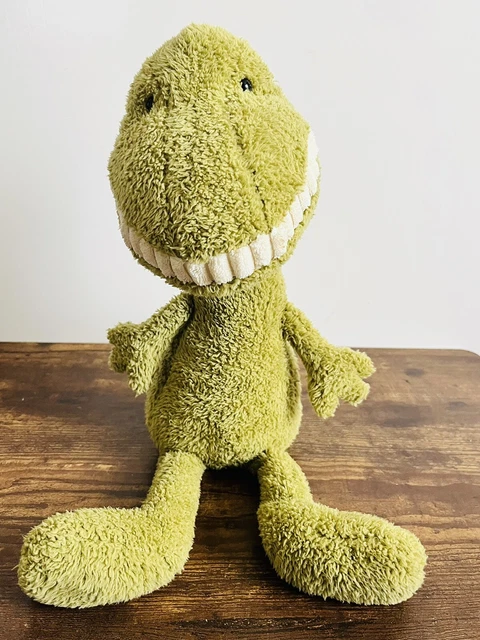 JELLYCAT TOOTHY T Rex Plush Soft Toy Green 16in Dinosaur Rare