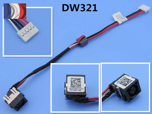 Jack D'alimentation Dell - Chargeur Secteur Pour Inspiron / Latitude, Remplacement Direct Et Compatible