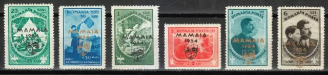 Romania 1934 MNH Mi 468-473 Sc B44-B49 Boy Scout Mamaia Jamboree **