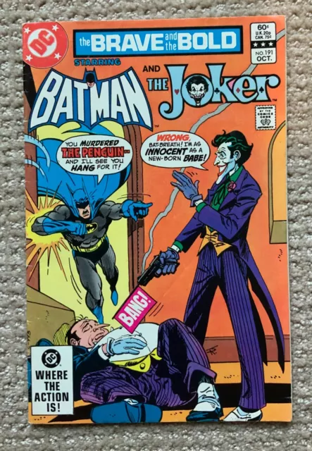 Bronze Age The Brave and the Bold #191 1982 Batman JOKER & Penguin DC Comic