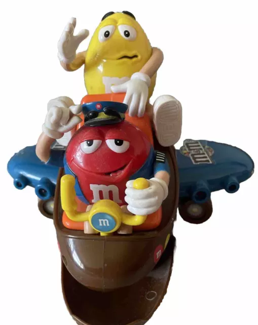 M&Ms Airplane Candy Dispenser with Red and Yellow - Has Lights And Sound MMS