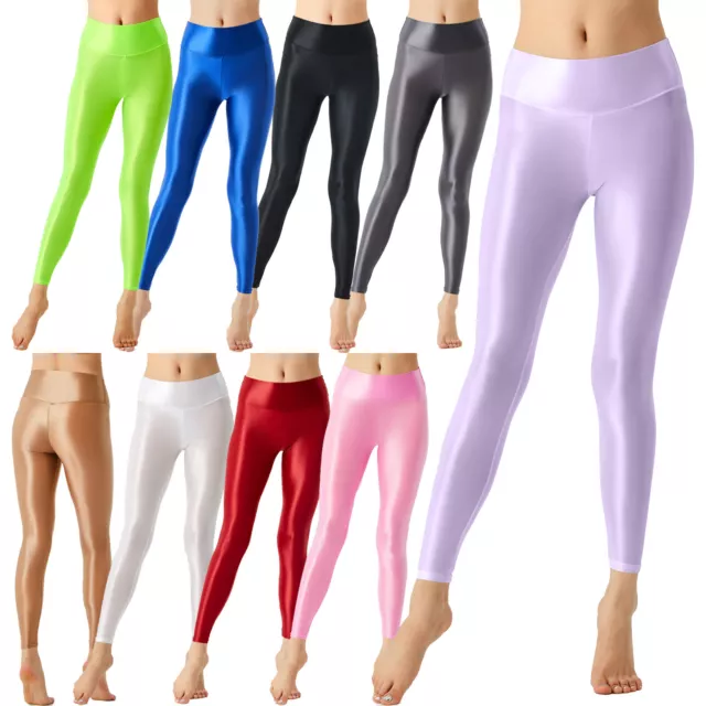 Pantaloni Donna Collant Magri Bodybuilding Intimo Setoso Active Wear Ginnastica