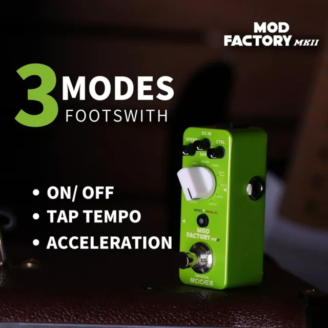 Mooer MkII Mod Factory Gitarrenpedal MME2, grün 2