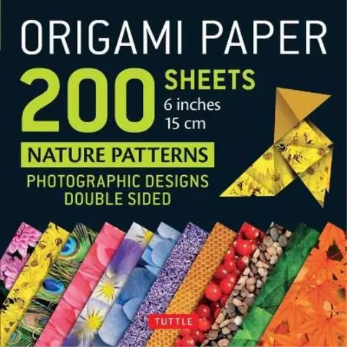 Tuttle Studio Origami Paper 200 sheets Nature Patterns 6" (15 cm) (Notebook)